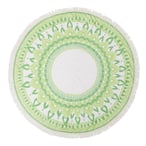 מגבת חוף עגולה ענקית עם פרנזים - מתנה עסקית ייחודית