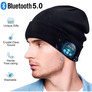 Wool Bluetooth Beanie with Speaker & Mic