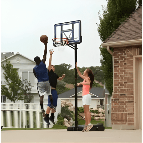Stable and Professional Basketball Hoop with Transparent Backboard by Sportime