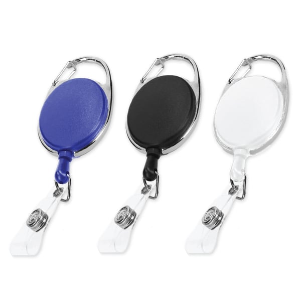 קליפס מתכת לתג עובד עם שרוך קפיץ