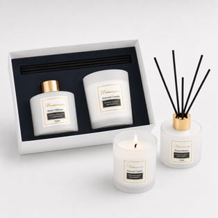 Natural Scent Diffuser and Candle Gift Set – Primavera
