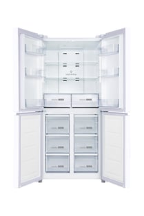 White Glass 4-Door Refrigerator, 470 Litre - GR-7700
