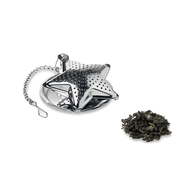 Premium Stainless Steel Tea Infuser with Extended Chain and Mini Plate