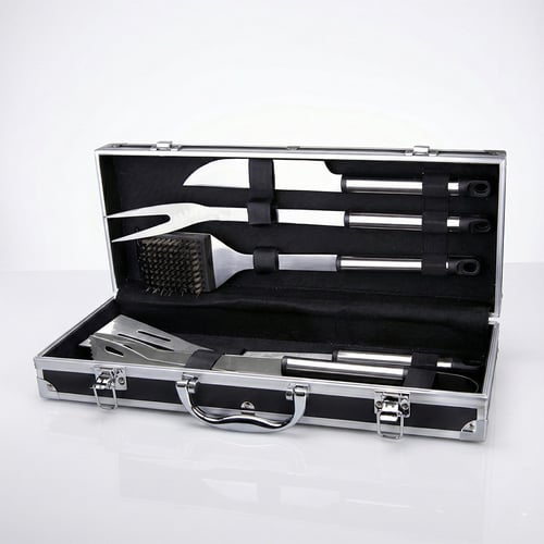 סט כלים לגריל עשוי נירוסטה - חוויית ברביקיו שאין כמותה