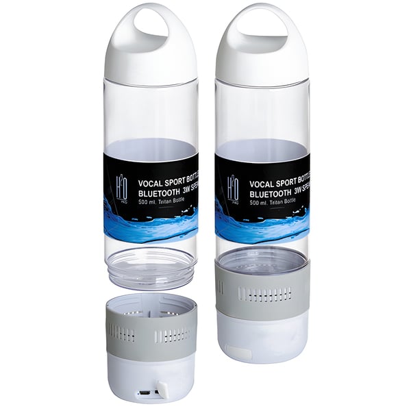 500ml Sports Bottle with 3W Bluetooth Speaker by H2O-Pro