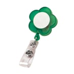 Floral Employee Badge Holder with Retractable Cord