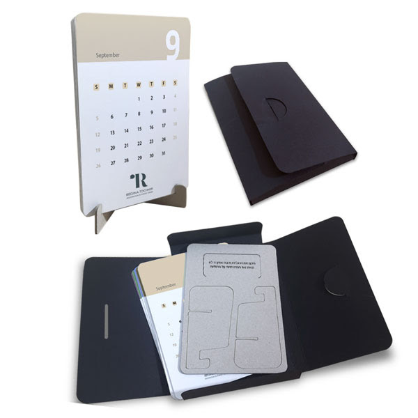 Vibrant DIY Cardboard Calendar with Colorful Cards