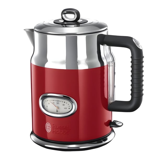 kettle אדום רטרו של ראסל הובס - תהנה מהרתחת מים מהירה