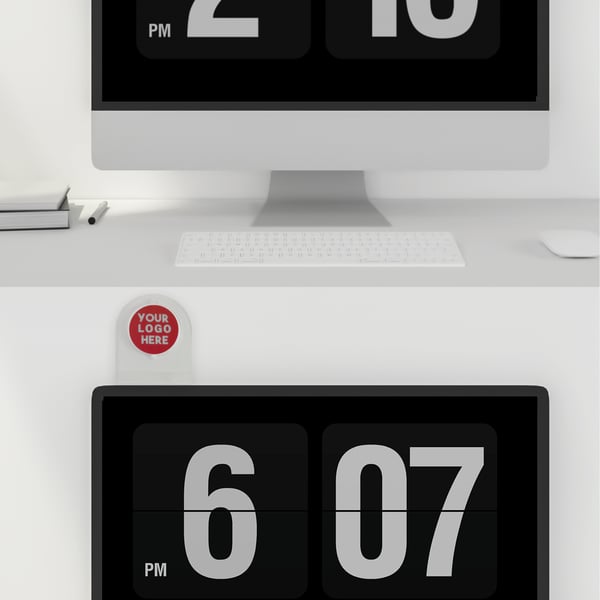 מעמד מסתובב למסך מחשב לעבודה היברידית ולסימון עמדות