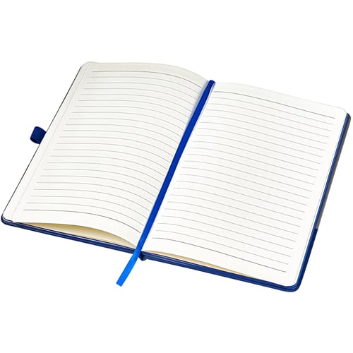מחברת עסקים A5 מקום לעט סגירה עם רצועת גומי - כחול