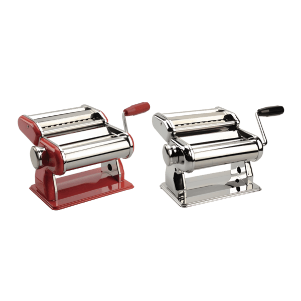 Premium Stainless Steel Manual Pasta Maker with Chrome Finish by SOLTAM