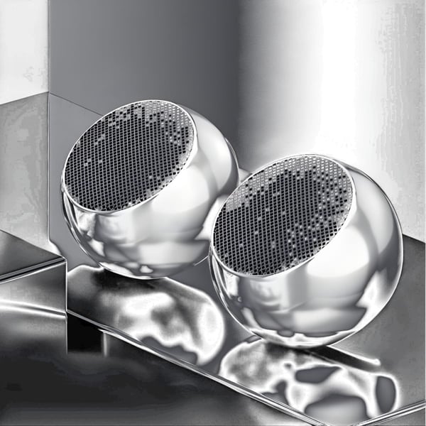 סט זוג מיני רמקולים בלוטוס במארז