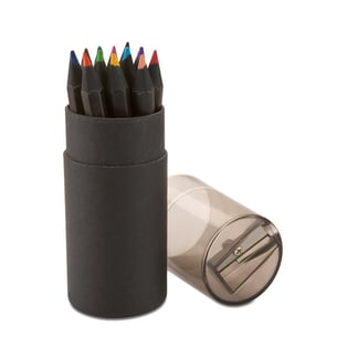 Colorful Pencil Set with Sharpener - Unique Design