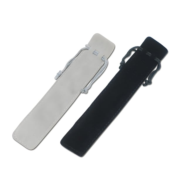 שרוול קטיפה יוקרתי לעט יחיד עם סגירת שרוך