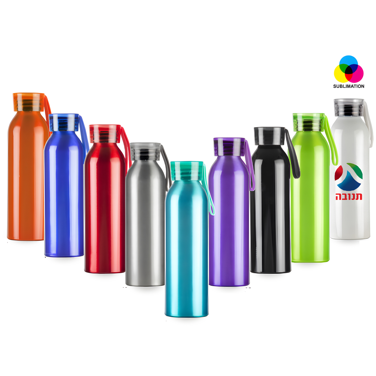 בקבוק אלומיניום איכותי לשתיה - דגם קיילו 650 מ"ל