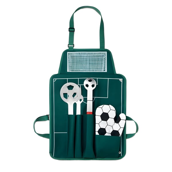 Professional BBQ Apron Set with Tools and Glove