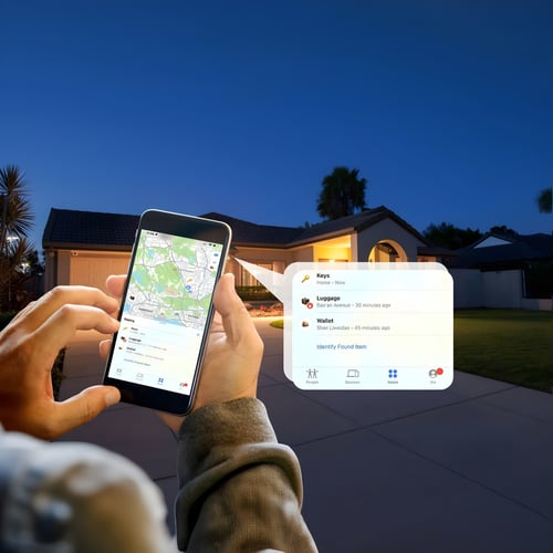 מארז חיישני איתור MiTag מאושר Apple עם נרתיק עור