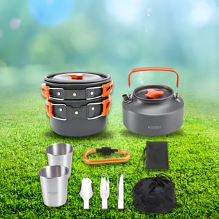 סט בישול קל וקומפקטי לקמפינג מבית Discovery