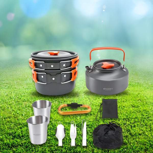סט בישול קל וקומפקטי לקמפינג מבית Discovery