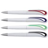 Premium Flamingo Plastic Pen with Colorful Ball-like Cap and Blue Ink, Made in Germany