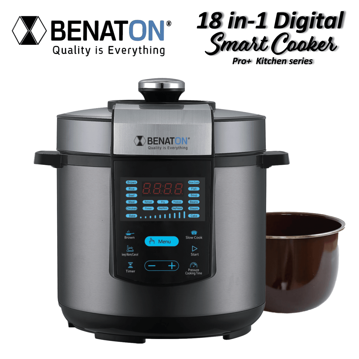 סיר לחץ דיגיטלי איכותי מבית BENATON