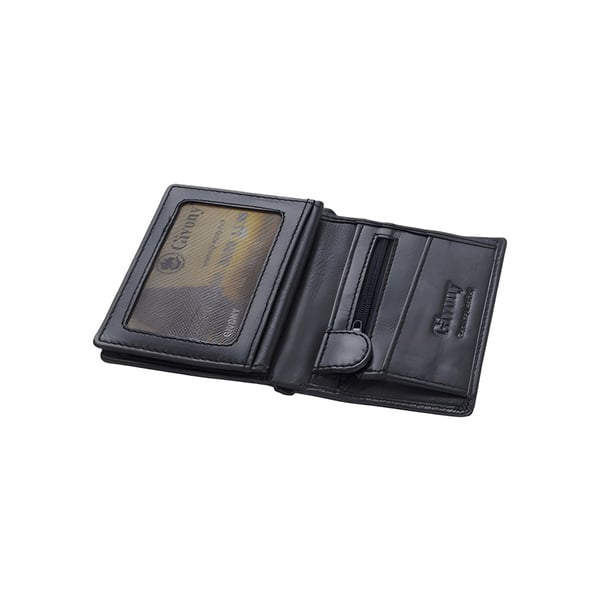 ארנק עור לגבר עם תא למטבעות ו-4 תאים לכרטיסים מבית גבעוני