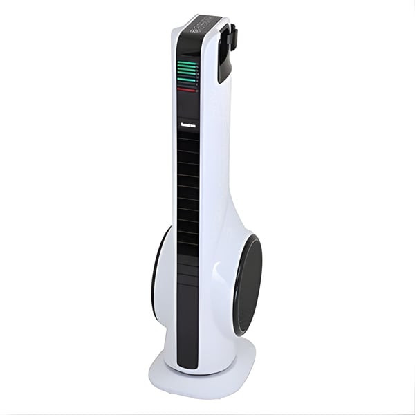 מאוורר דיגיטלי שקט של סמי-קום - לבן