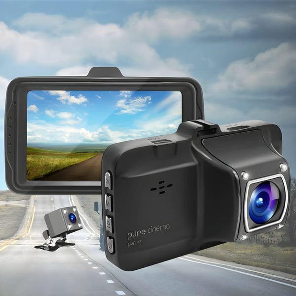 מצלמת רכב דו-עדשתית עם ראיית לילה