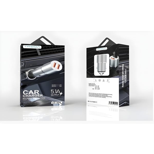 TREQA Fast Car Charger | Safe and Convenient Charging