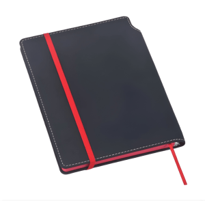 מחברת PU כריכה קשה  A5 עם גומי