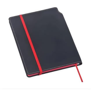 מחברת PU כריכה קשה  A5 עם גומי