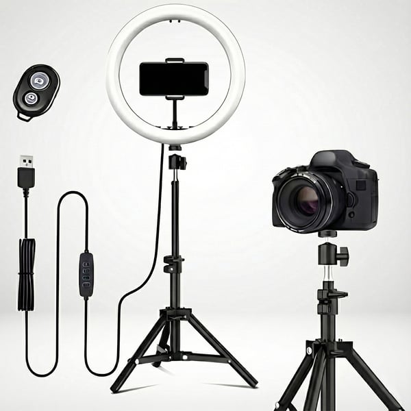Professional Photography Ring Light with Bluetooth Remote
