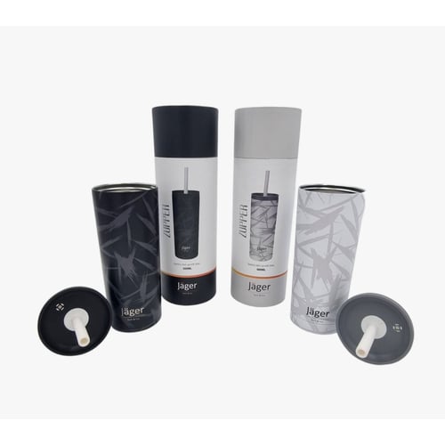 ספל טרמי פרימיום Jager Zupper מנירוסטה - כולל מכסה וקש