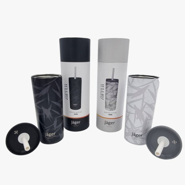 ספל טרמי פרימיום Jager Zupper מנירוסטה - כולל מכסה וקש