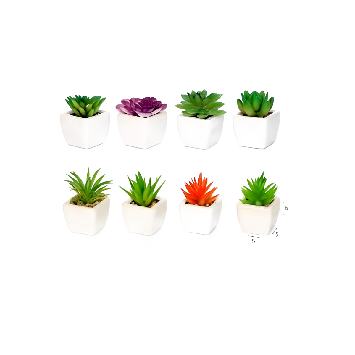 עציץ קקטוס מלאכותי דקורטיבי מרענן לחלל הבית