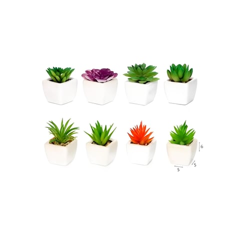 עציץ קקטוס מלאכותי דקורטיבי מרענן לחלל הבית