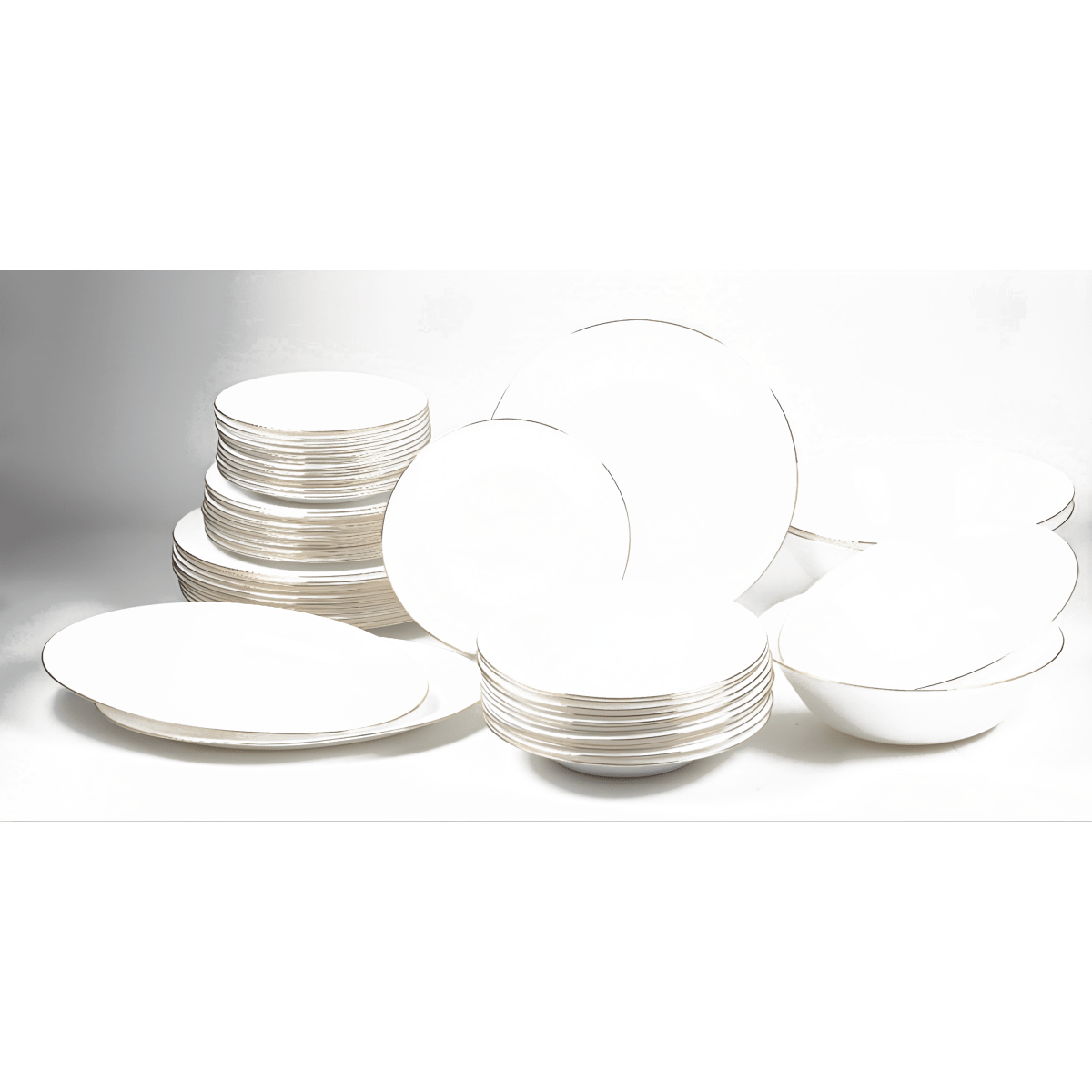 סט צלחות אופל זהב מבית Food Appeal - 54 חלקים