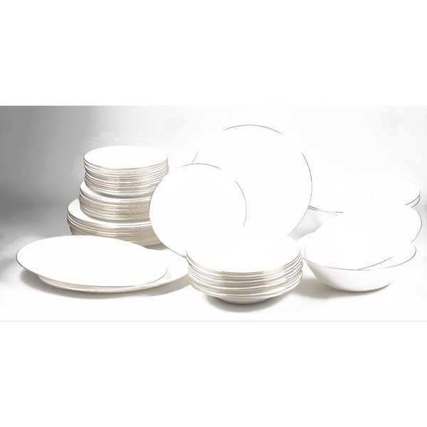 סט צלחות אופל זהב מבית Food Appeal - 54 חלקים