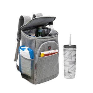 מארז פיקניק אלגנטי: צידנית SWISS גדולה + ספל Jager תרמי