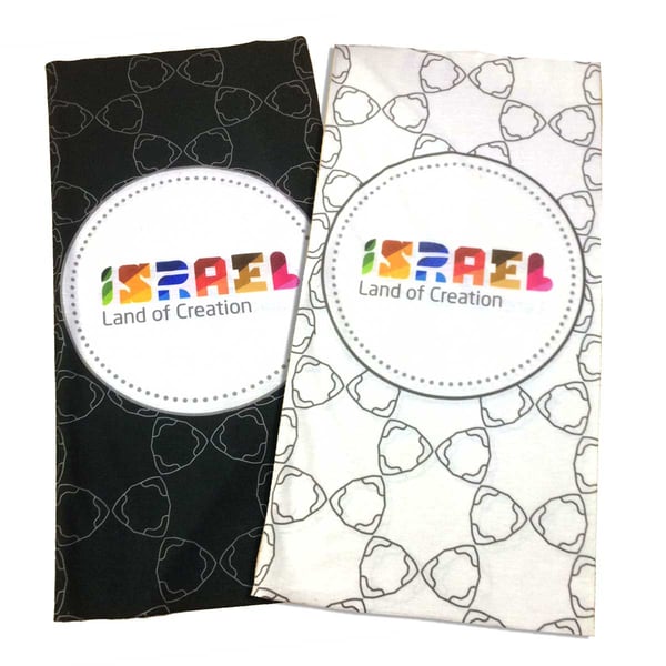 בנדנת דריפיט ספורטיבית עם הדפסה מלאה, גודל 45x25 ס״מ