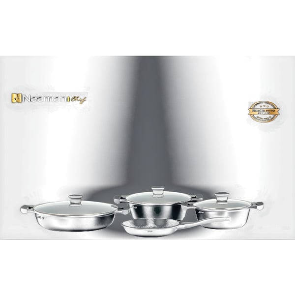 סט בישול 7 חלקים גרניט - מחבת וסירים NAAMAN