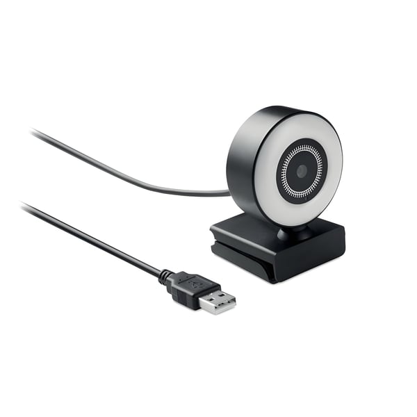 1080P HD Streaming Webcam with Microphone & Light