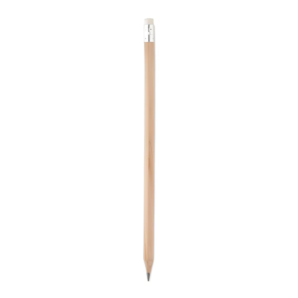 Natural Sharp Pencil with Eraser - Pack of 100