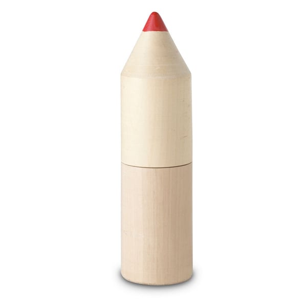 Premium Wooden Pencil Box - 12 Unique Design Pencils