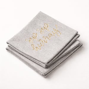 Napkins with colorful printing in a variety of sizes