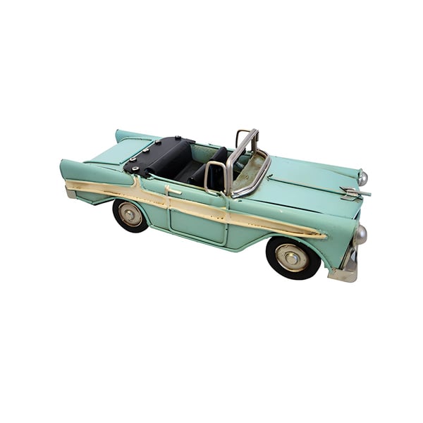 Unique Turquoise Retro Car Model