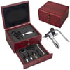 Luxury Wine Opener Push-Up Set with 7 Premium Accessories