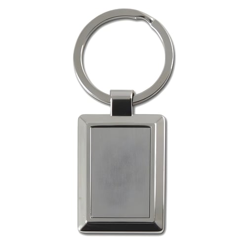 מחזיק מפתחות מתכת מרובע באריזת מתנה