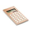 8 Digit Calculator with Dual Power and Bamboo Case