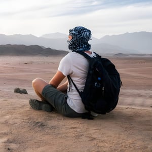 צעיף כאפיה גדול רב-שימושי ליוניסקס